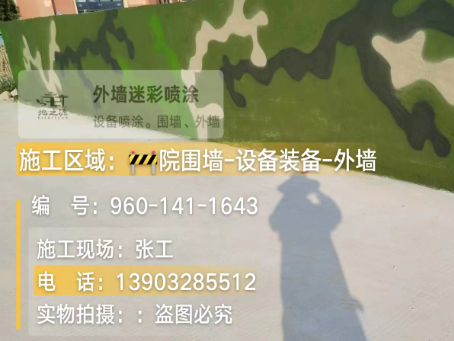 钦州 迷彩漆喷涂价格（按平方米计费）